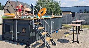 Piscina container da 6,2x2,5 m – Piscina modulare comfort