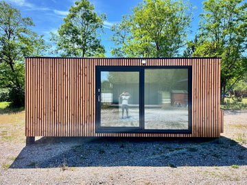 Container modulo abitativo da 14 m² – design moderno e minimalista