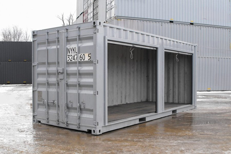 Container da 20 piedi con serrande avvolgibili – Sicurezza e accesso rapido
